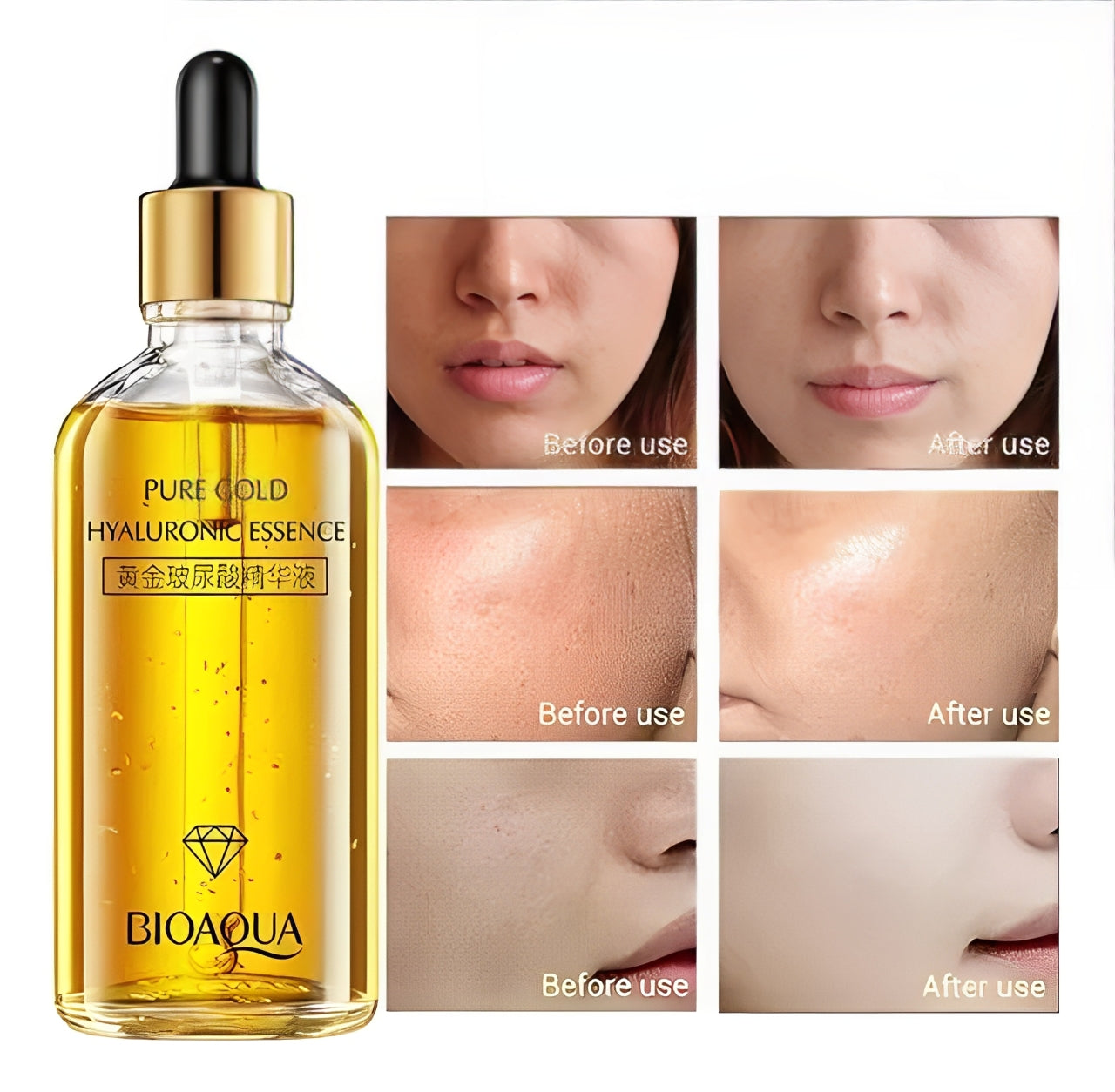 ✨ Combo Rejuvenecedor 24K – Sérum + Parches de Oro + Roll-On Refrescante