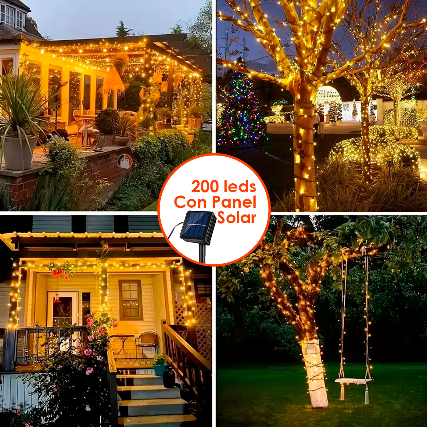 ✨🎄Luces Navidad  Energía Solar Prem 200Led ✨🎅