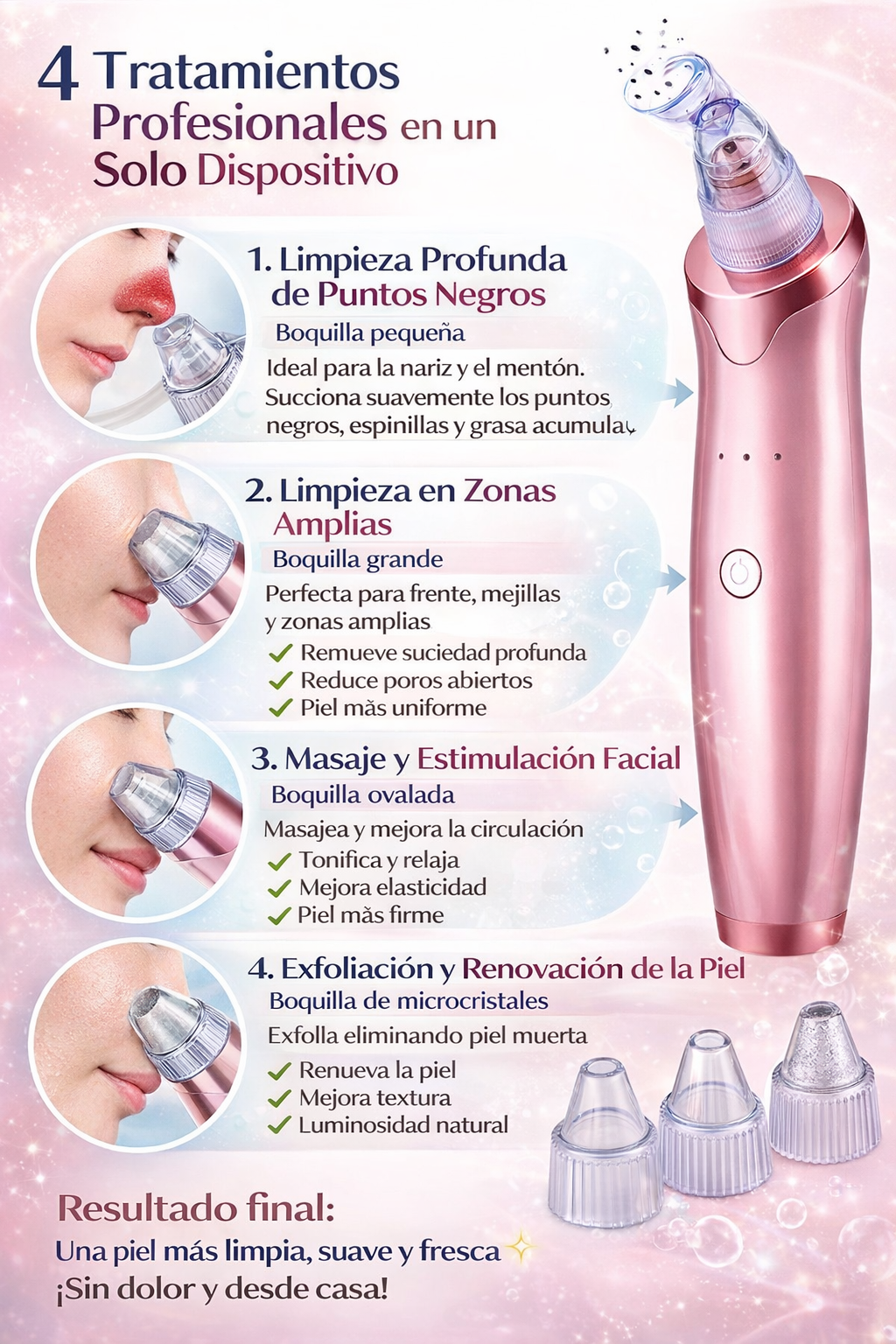 ✨ClearPore® Pro + Massageador de Papada GRATIS Miles de mujeres en Colombia ya disfrutan una piel limpia y SIN puntos negros ni espinillas en minutos 💎